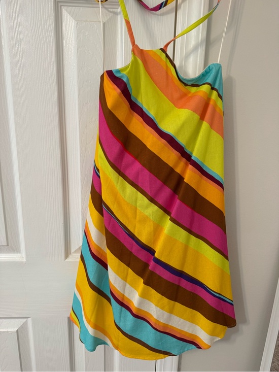 Gianni Bini Dresses & Skirts - Gianni Bini Multicolor Striped Dress - Turquoise, Yellow, Pink, Brown